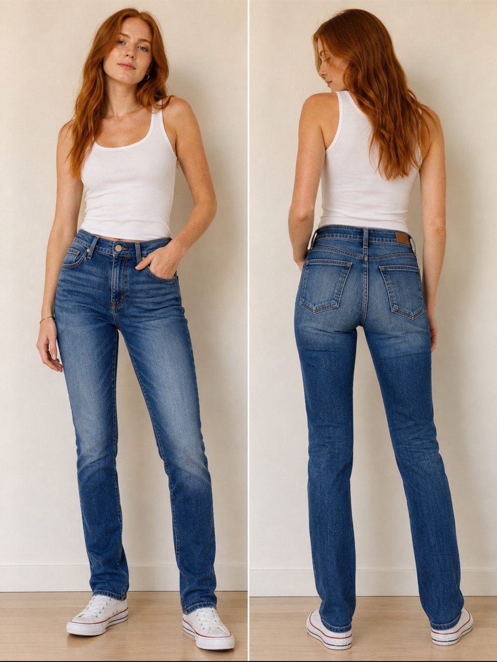 Citizens Of Humanity Blue wash Slim Straight Jeans 
Stretch premium denim. 27